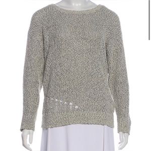 IRO Women's Cotton Long Sleeve Pullover Sweater Gray Size 2 Beatles Oversized